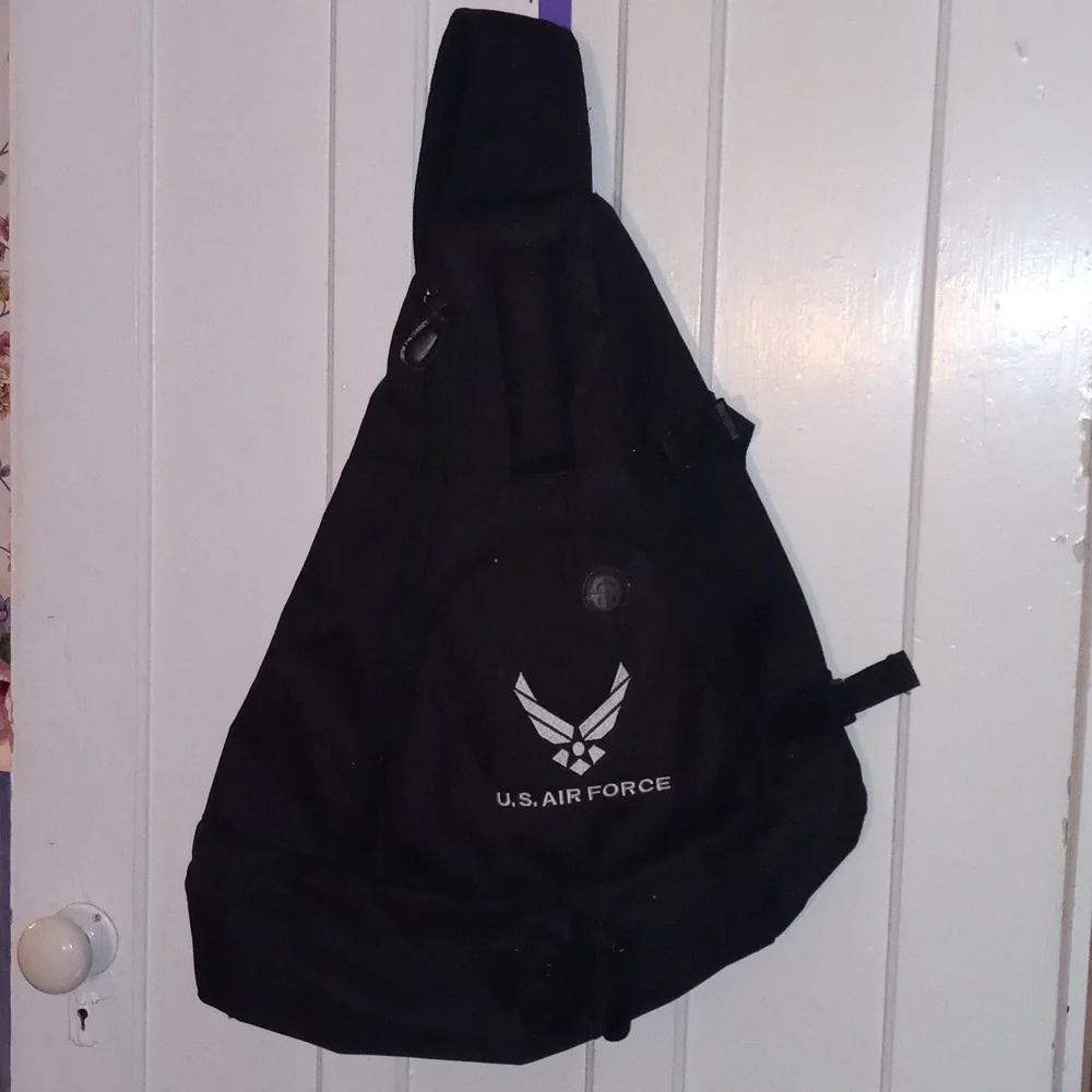 U.S. AIRFORCE BLACK BACKPACK